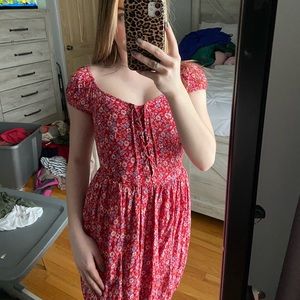 Red floral Aeropostale dress